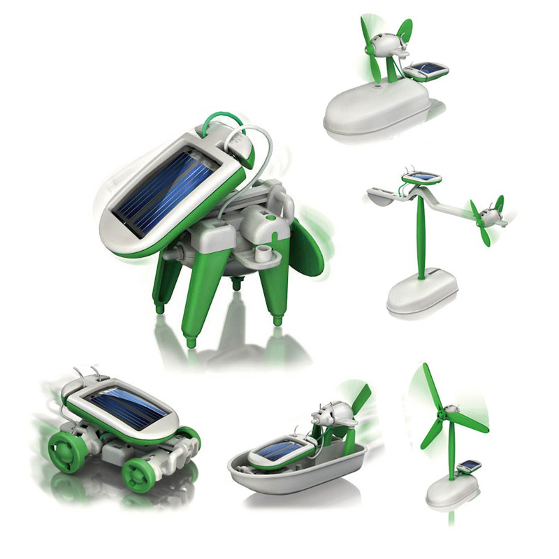 Solar Powered Robot Kit 14 In 1 - 6-In-1 Solar-Power Robot Kit Assembling Ship