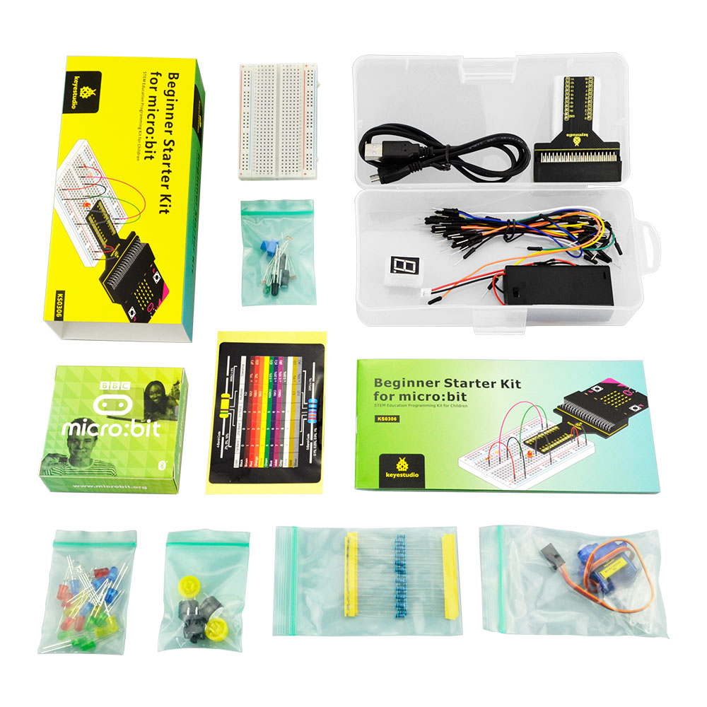 Micro Bit Stem Educational Starter Kit - keyestudio Basic/Beginner Micro Bit V2 Starter