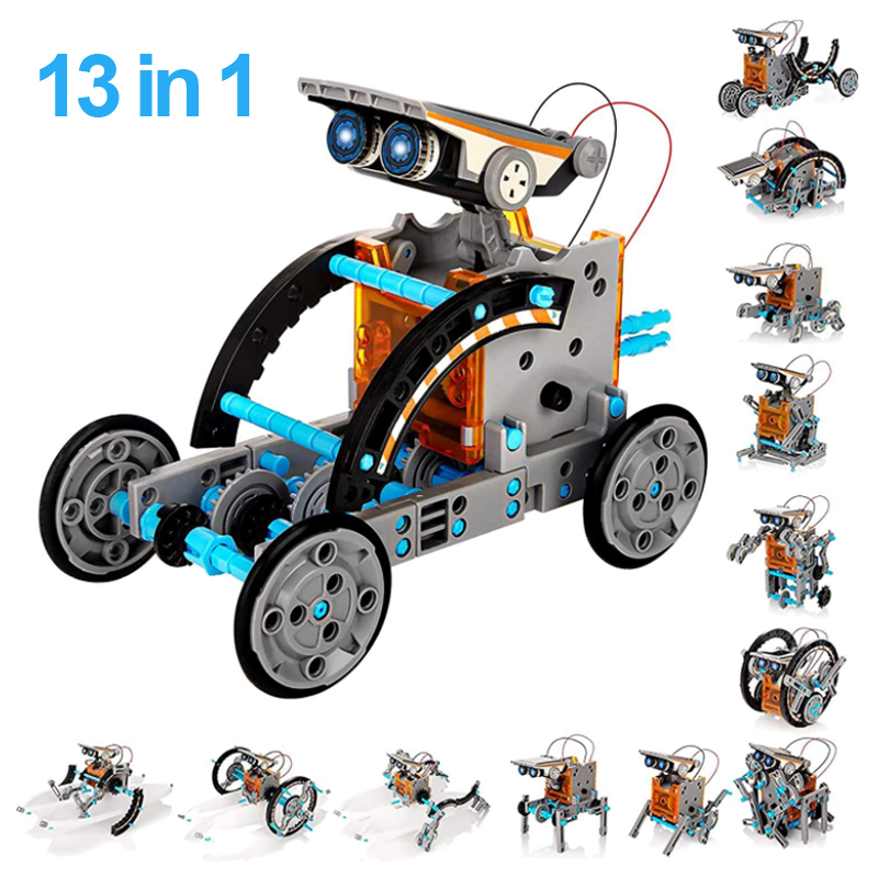 Solar Powered Robot Kit 14 In 1 - 13 in 1 Science Experiment Solar