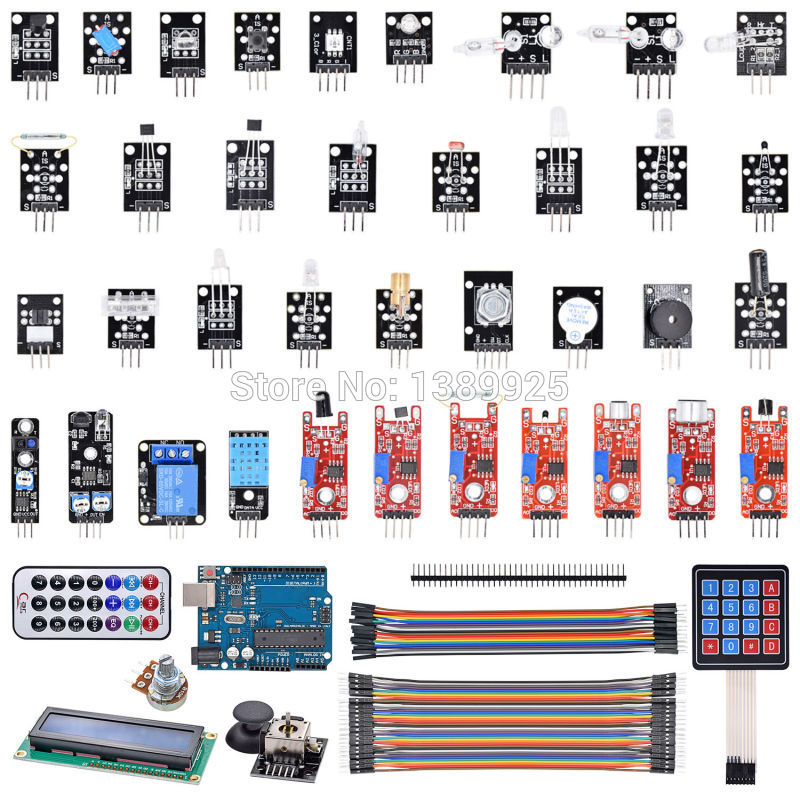 Arduino Sensor Kit 37 Modules Starter - New Item New R3 Board +