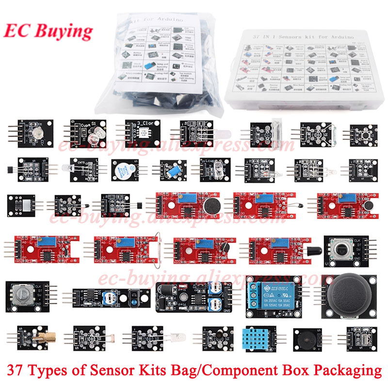 37 in 1 Sensors Modules 37 Kit - огляд і ціна Arduino Sensor Kit 37 Modules Starter