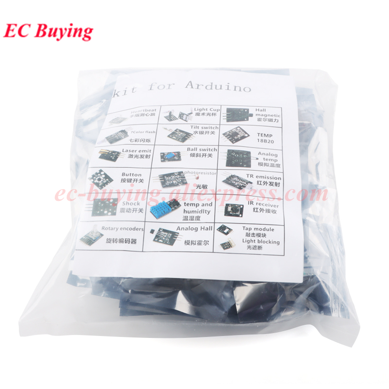 37 in 1 Sensors Modules 37 Kit - огляд і ціна Arduino Sensor Kit 37 Modules Starter
