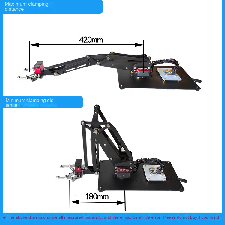 4 Dof Robot Arm with Servo Met - огляд і ціна Programmable Robotic Arm Kit Arduino