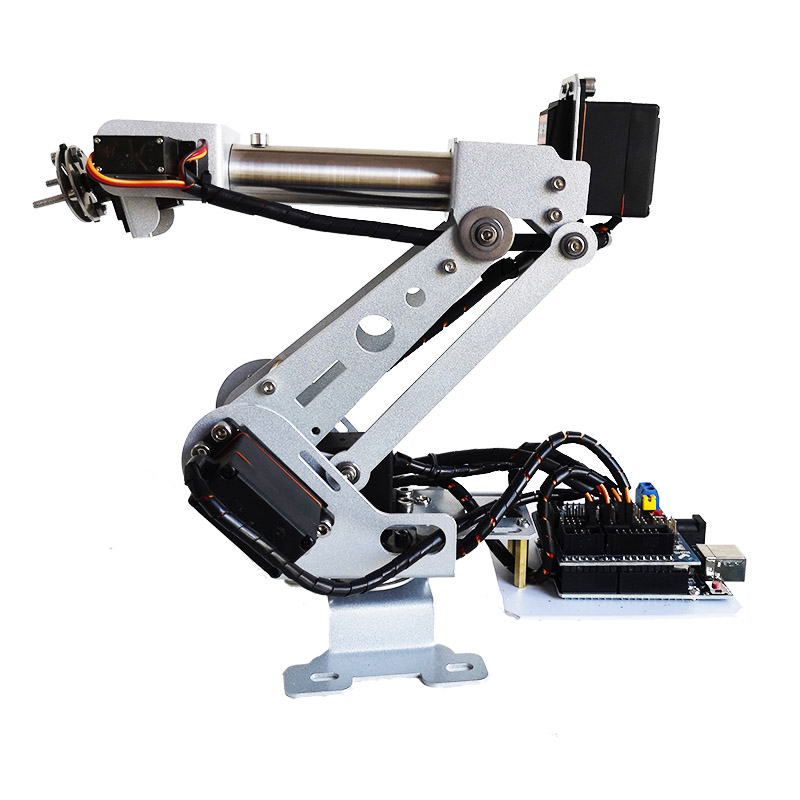6 Dof Robotic Arm Stainless St - огляд і ціна Programmable Robotic Arm Kit Arduino
