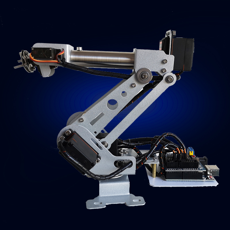 6 Dof Robotic Arm Stainless St - огляд і ціна Programmable Robotic Arm Kit Arduino