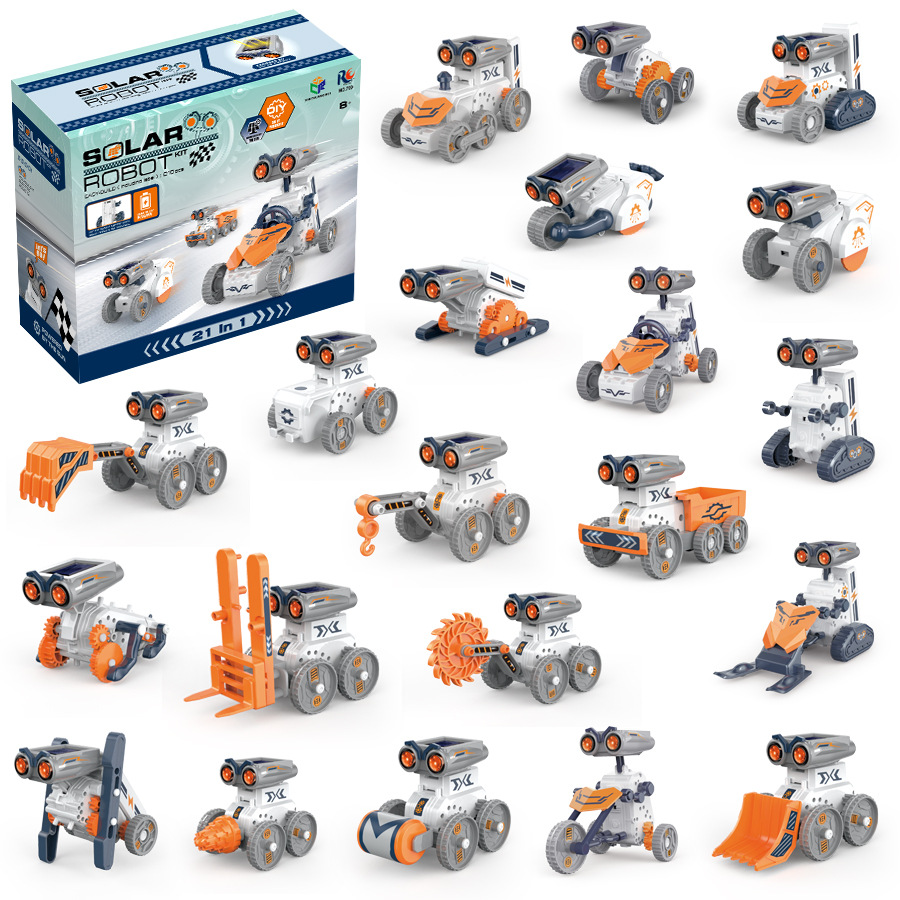 21 in 1 DIY Solar Robot Buildi - огляд і ціна Solar Powered Robot Kit 14 In 1