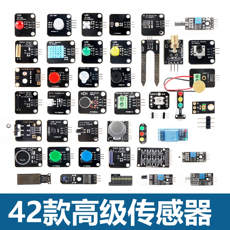 42 Sensor Modules Ultimate Sen - огляд і ціна Arduino Sensor Kit 37 Modules Starter