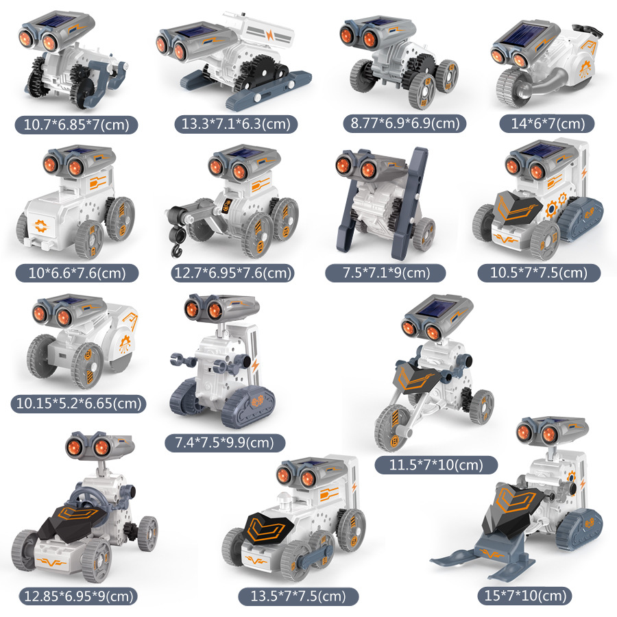 14 In 1 Solar Powered DIY Prog - огляд і ціна Solar Powered Robot Kit 14 In 1