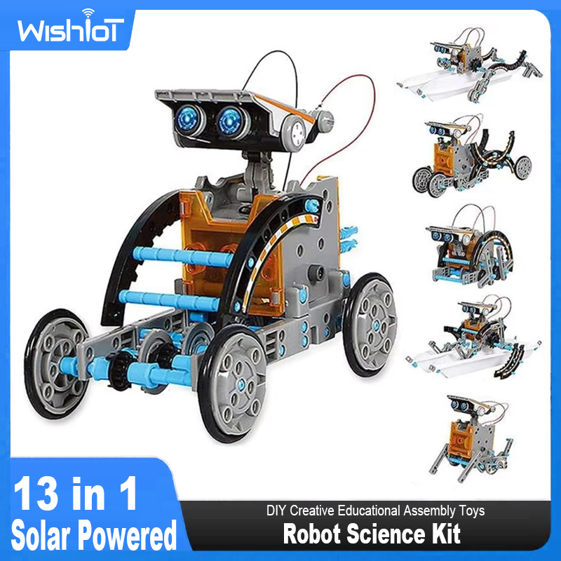 13 in 1 Solar Powered Robot Sc - огляд і ціна Solar Powered Robot Kit 14 In 1