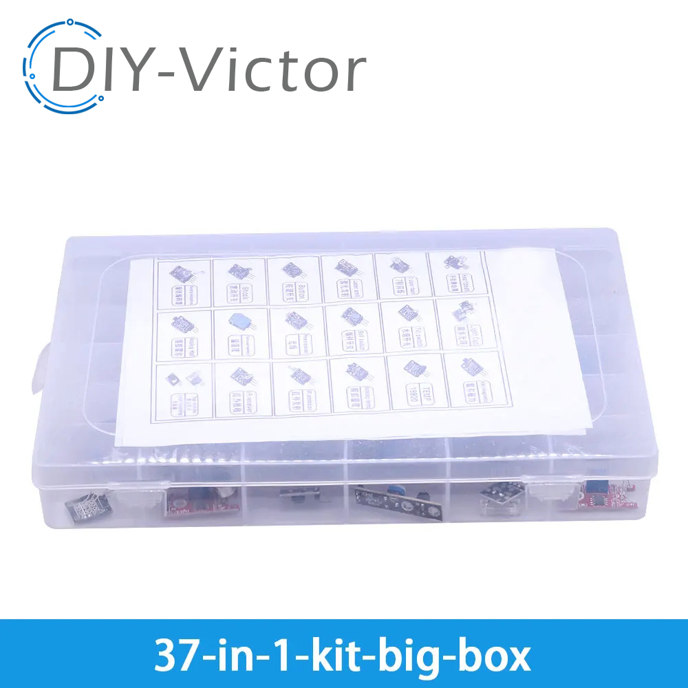 For Arduino 45 in 1 Sensors Mo - огляд і ціна Arduino Sensor Kit 37 Modules Starter