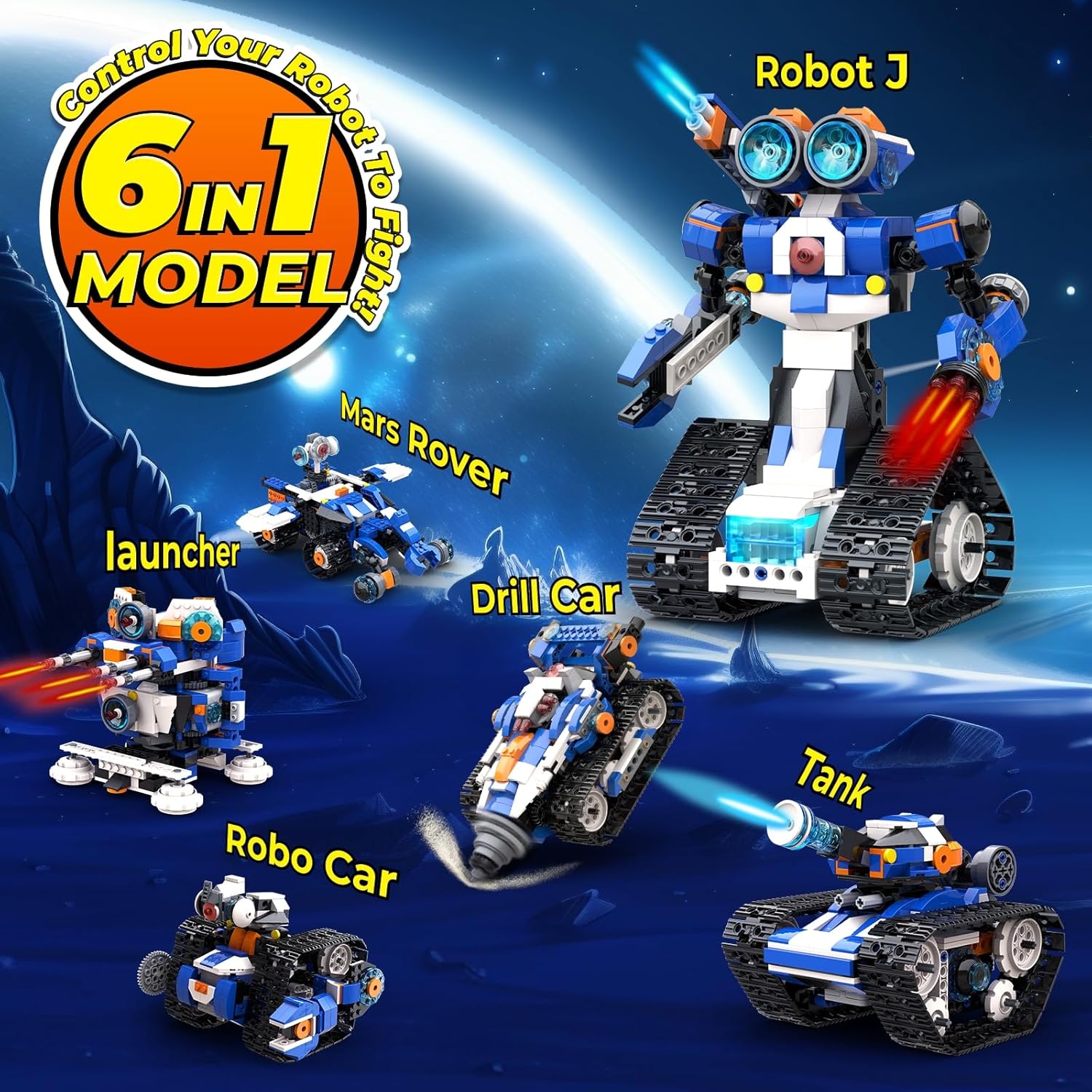 Advanced 6-in-1 Programmable S - огляд і ціна Stem Robot Building Kit Coding