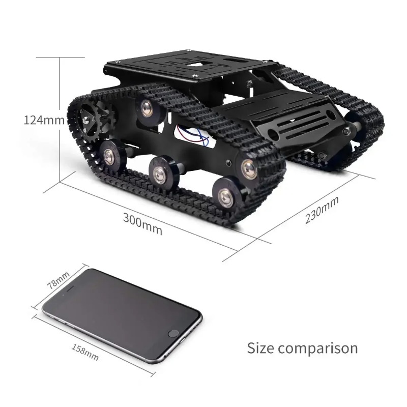 Smart Robot Car Tank Chassis K - огляд і ціна Raspberry Pi Robot Platform Tank Chassis