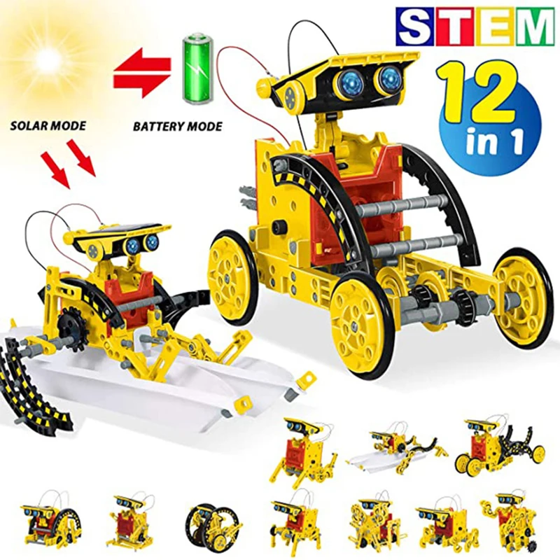 12 in 1 Science Experiment Sol - огляд і ціна Solar Powered Robot Kit 14 In 1