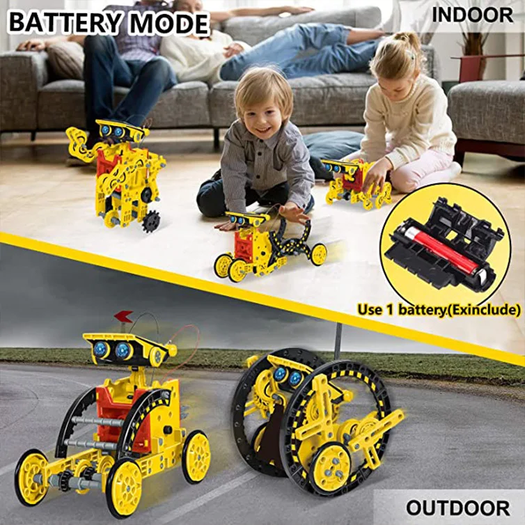 12 in 1 Science Experiment Sol - огляд і ціна Solar Powered Robot Kit 14 In 1
