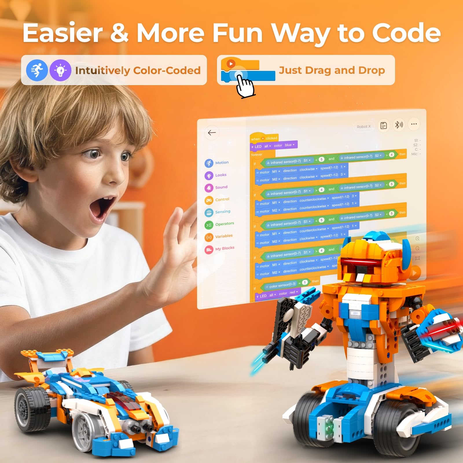 Apitor Robot Building Kit, 12- - огляд і ціна Stem Robot Building Kit Coding