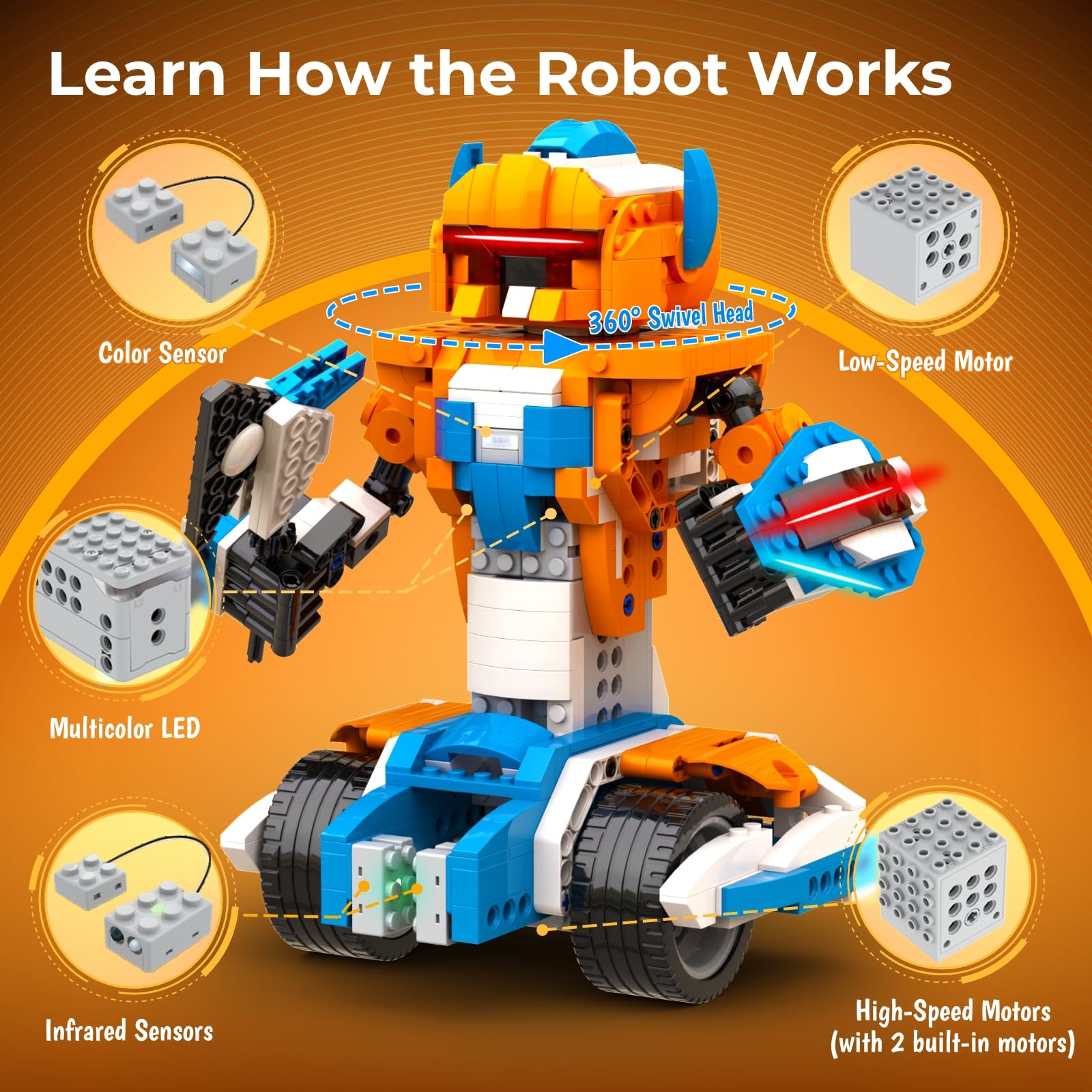 Apitor Robot Building Kit, 12- - огляд і ціна Stem Robot Building Kit Coding