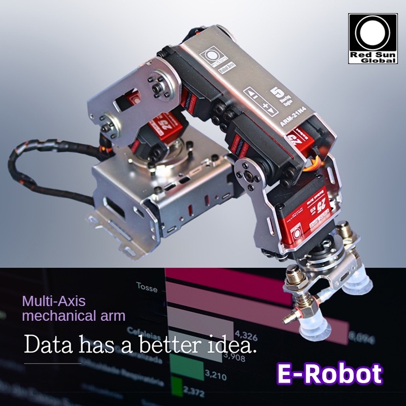 5 DOF Robot Arm Industrial Rob - огляд і ціна Programmable Robotic Arm Kit Arduino
