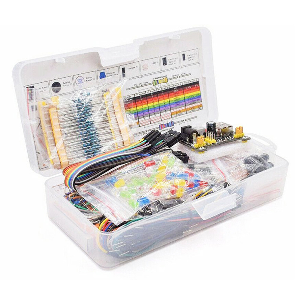 Breadboard Sta/rter Kit 830 Po - огляд і ціна Breadboard Jumper Wires Power Supply Kit