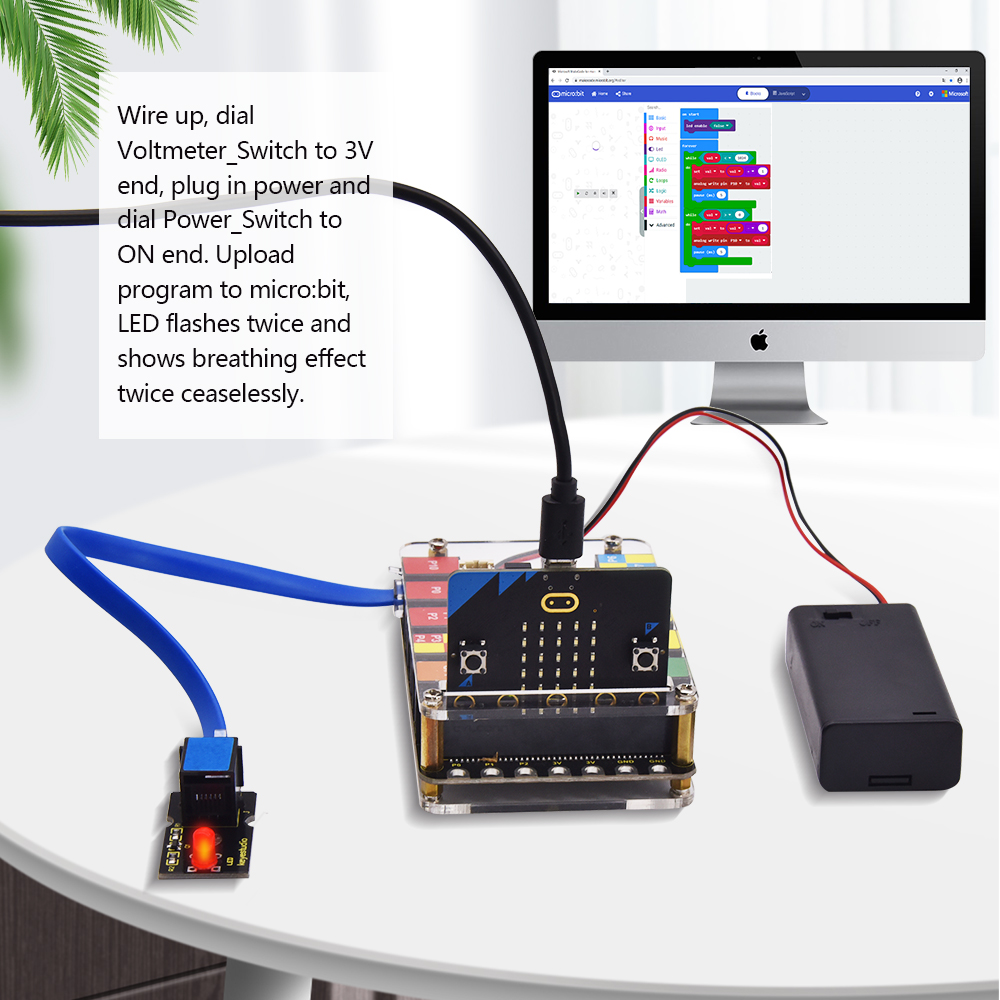 Keyestudio EASY PLUG Super Sta - огляд і ціна Micro Bit Stem Educational Starter Kit