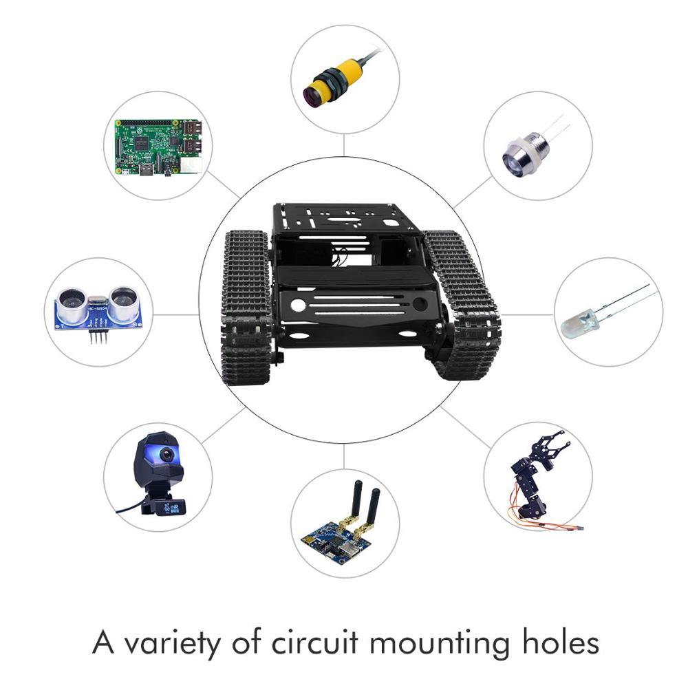 Smart Robot Car Tank Chassis K - огляд і ціна Raspberry Pi Robot Platform Tank Chassis