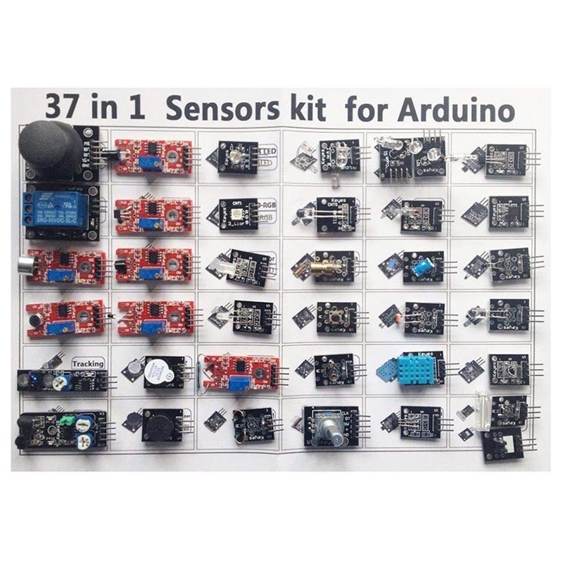 ABKN-For Arduino MCU Compatibl - огляд і ціна Arduino Sensor Kit 37 Modules Starter