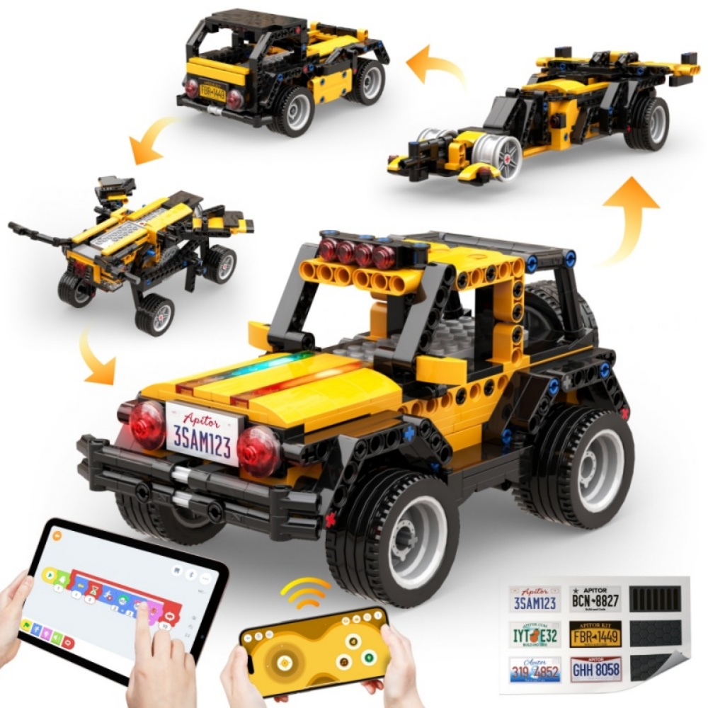 Apitor Robot R 4-in-1 Robot Bu - огляд і ціна Stem Robot Building Kit Coding