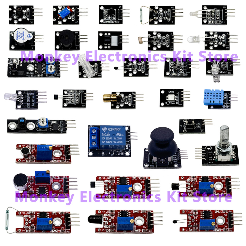 45 Kinds in 1 Sensors Modules  - огляд і ціна Arduino Sensor Kit 37 Modules Starter