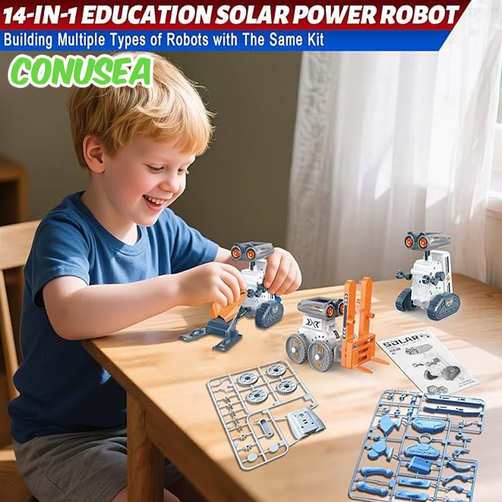 14 In 1 Solar Robot Building K - огляд і ціна Solar Powered Robot Kit 14 In 1