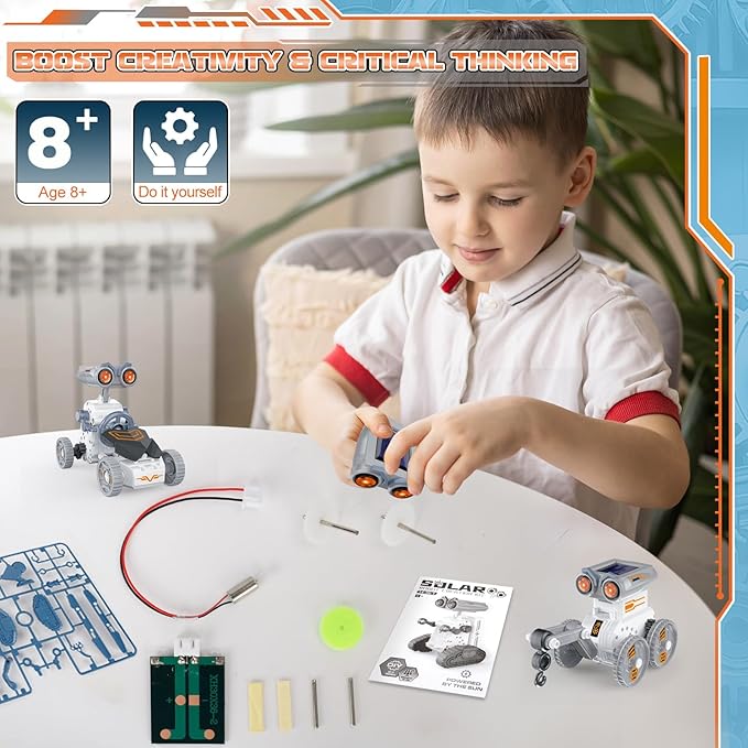 14 In 1 Solar Robot Building K - огляд і ціна Solar Powered Robot Kit 14 In 1