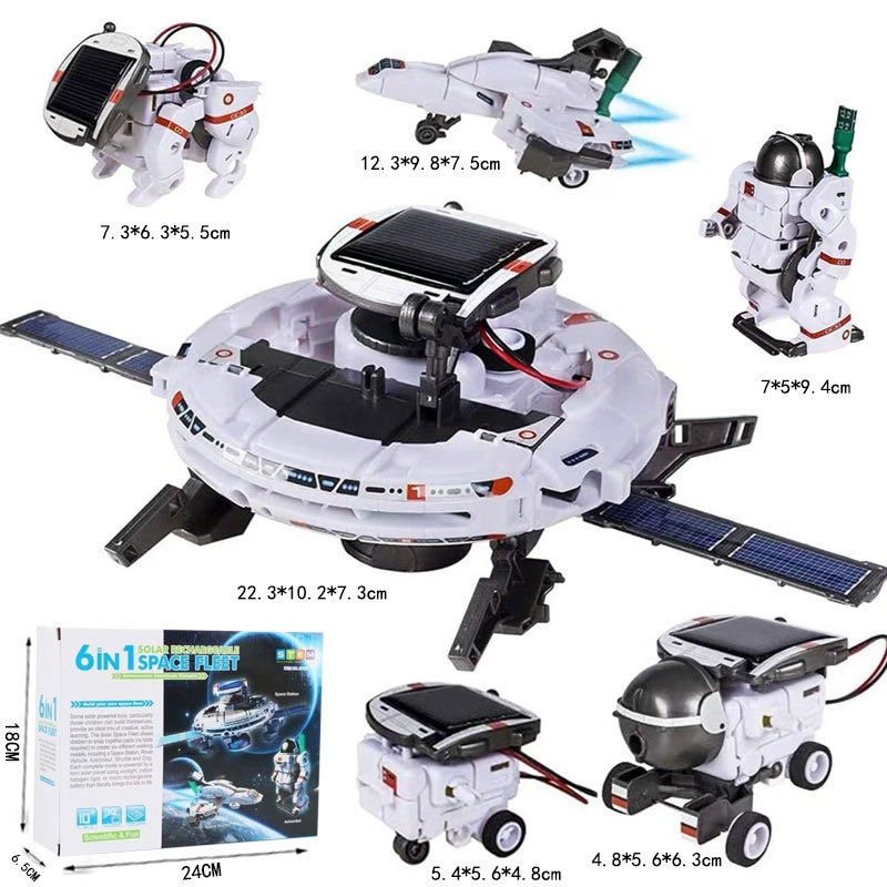 6-in-1 Solar Powered STEM Robo - огляд і ціна Solar Powered Robot Kit 14 In 1