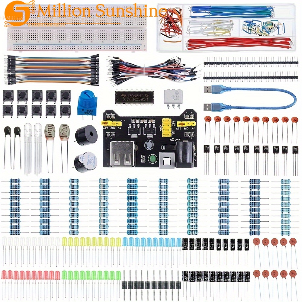 Electronics Kit Power Supply M - огляд і ціна Breadboard Jumper Wires Power Supply Kit