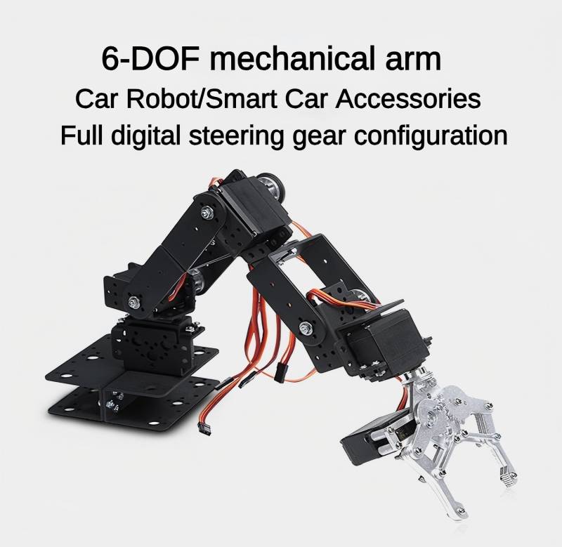 MG996 6 DOF Robot Metal Alloy  - огляд і ціна Programmable Robotic Arm Kit Arduino
