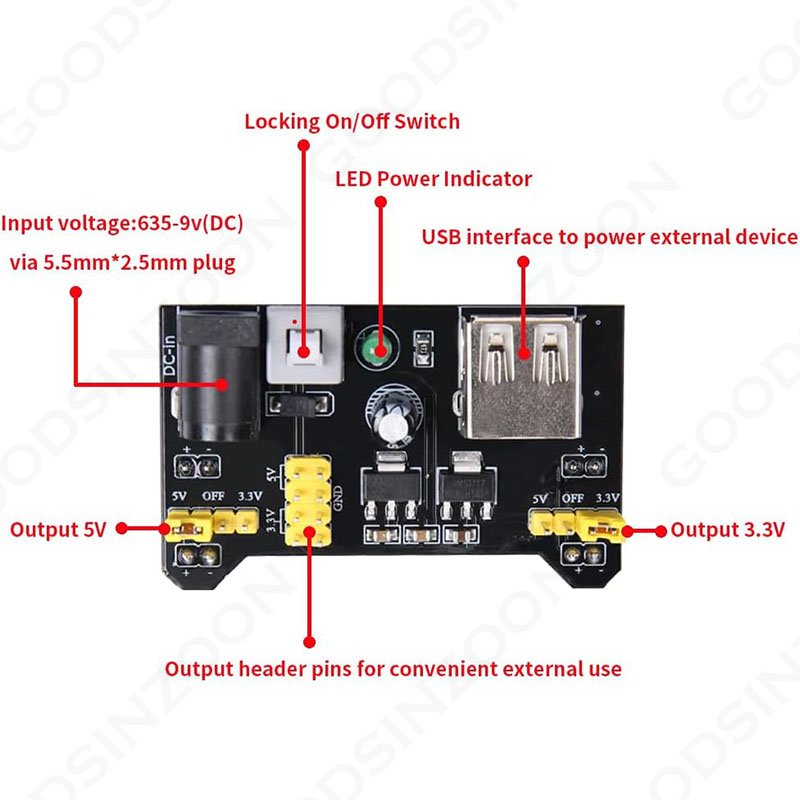 Electronics Starter Kit w/Powe - огляд і ціна Breadboard Jumper Wires Power Supply Kit
