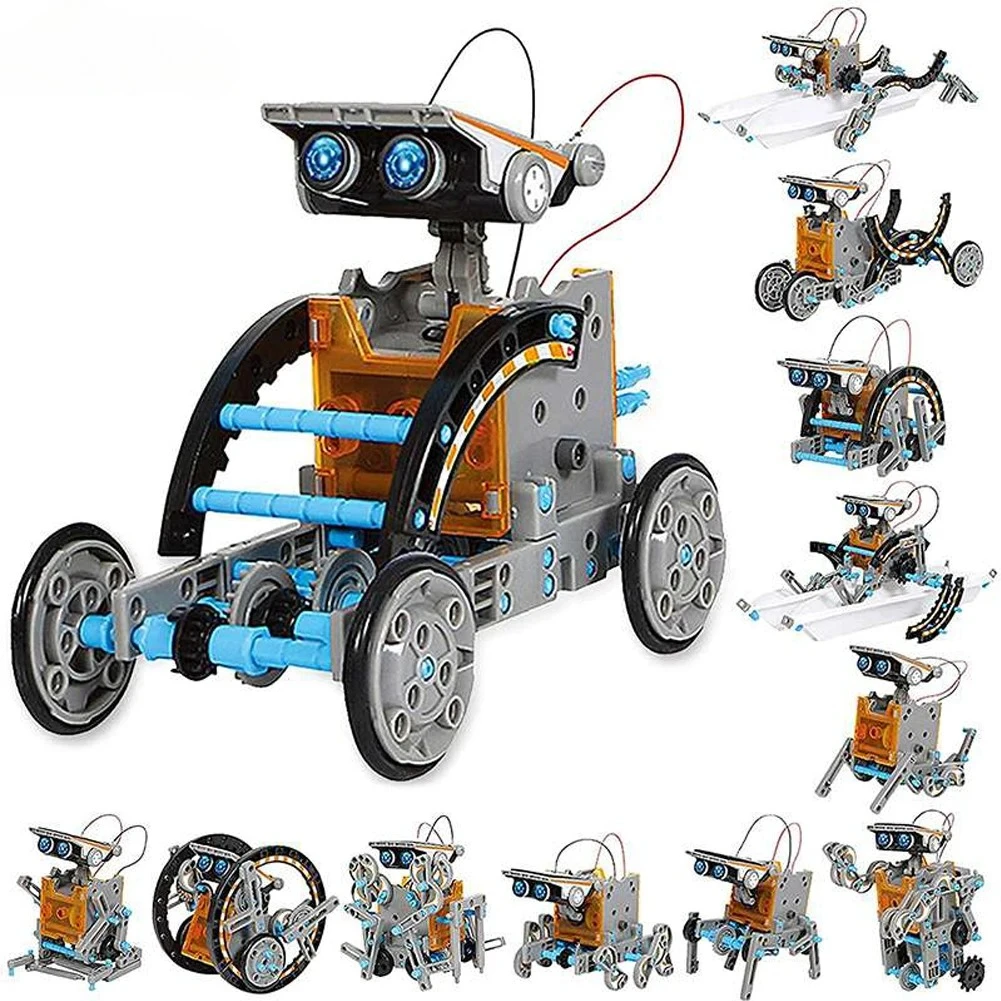 13 in 1 Solar Powered Robot Sc - огляд і ціна Solar Powered Robot Kit 14 In 1