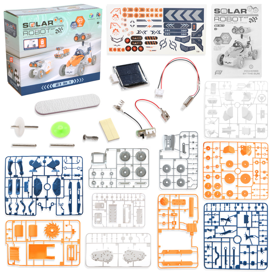 21/14/7 in 1 Science Experimen - огляд і ціна Solar Powered Robot Kit 14 In 1