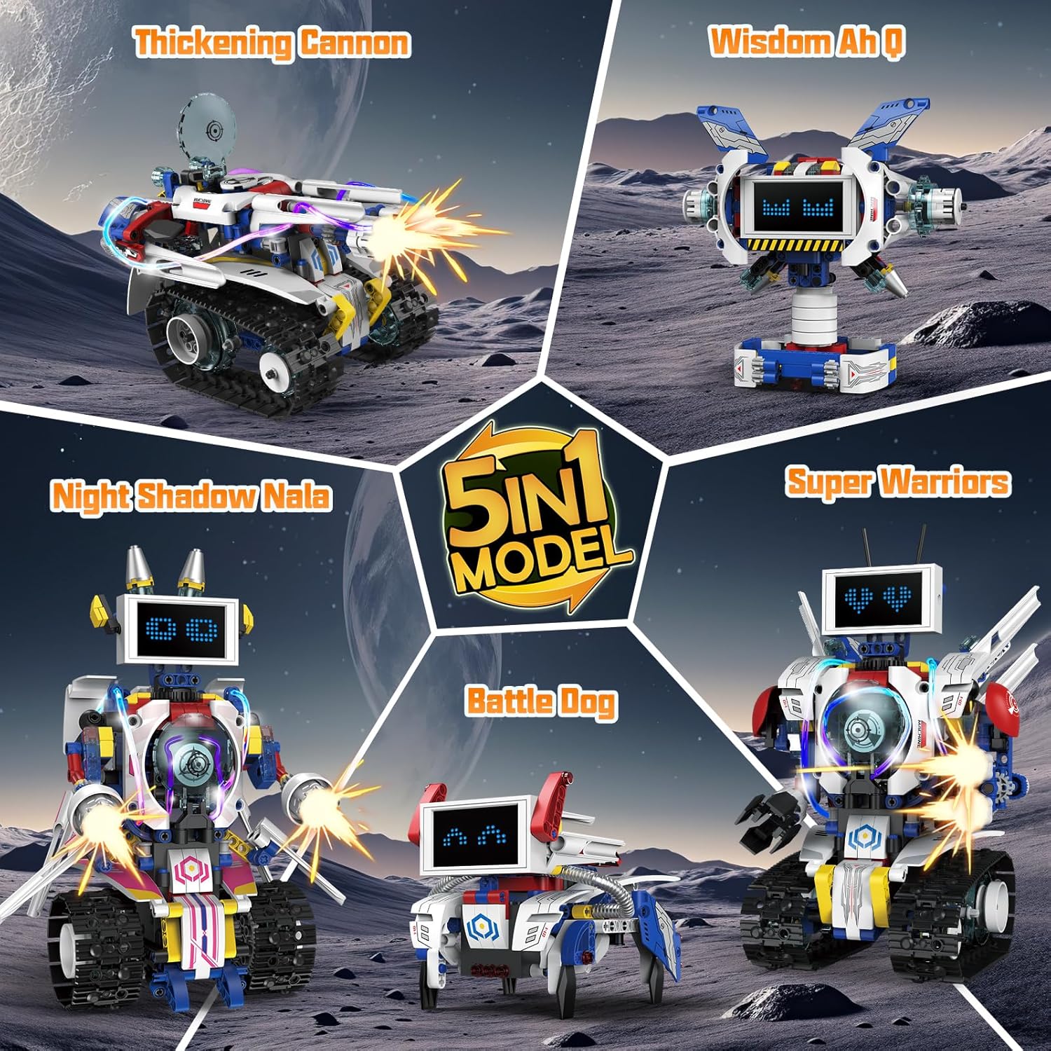5 in 1 STEM Robot Building Toy - огляд і ціна Stem Robot Building Kit Coding