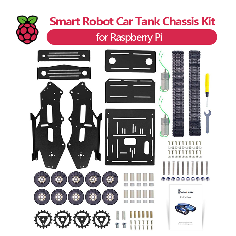 Smart Robot Car Tank Chassis K - огляд і ціна Raspberry Pi Robot Platform Tank Chassis