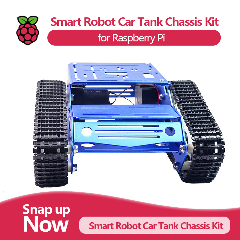 Smart Robot Car Tank Chassis K - огляд і ціна Raspberry Pi Robot Platform Tank Chassis
