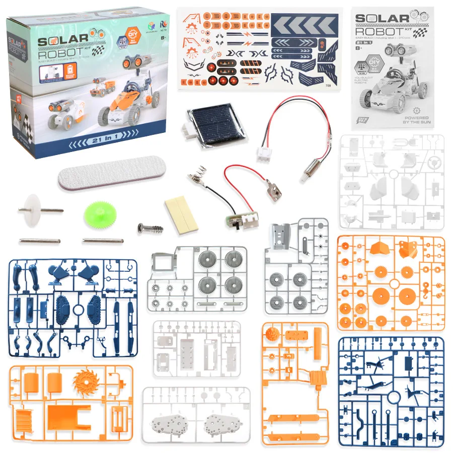 Solar Robot 21 in 1 DIY Buildi - огляд і ціна Solar Powered Robot Kit 14 In 1