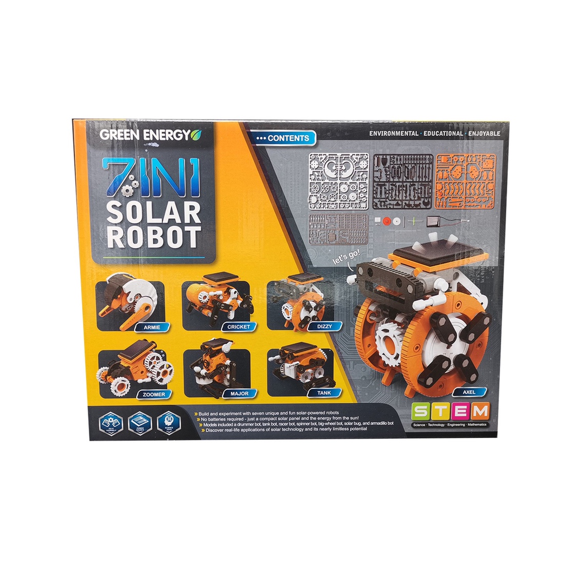 Robot Kit 7 in 1 Educational D - огляд і ціна Solar Powered Robot Kit 14 In 1