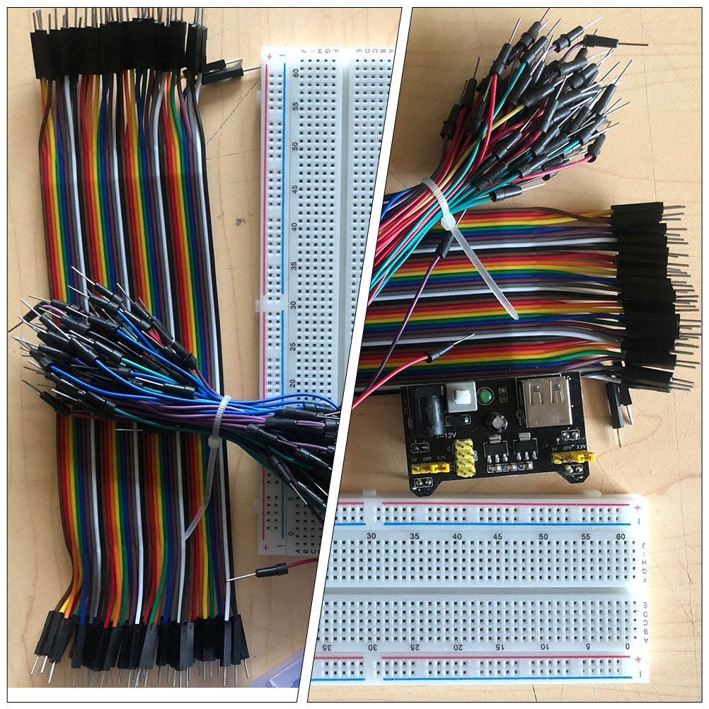 830 Hole Breadboard Kit with P - огляд і ціна Breadboard Jumper Wires Power Supply Kit