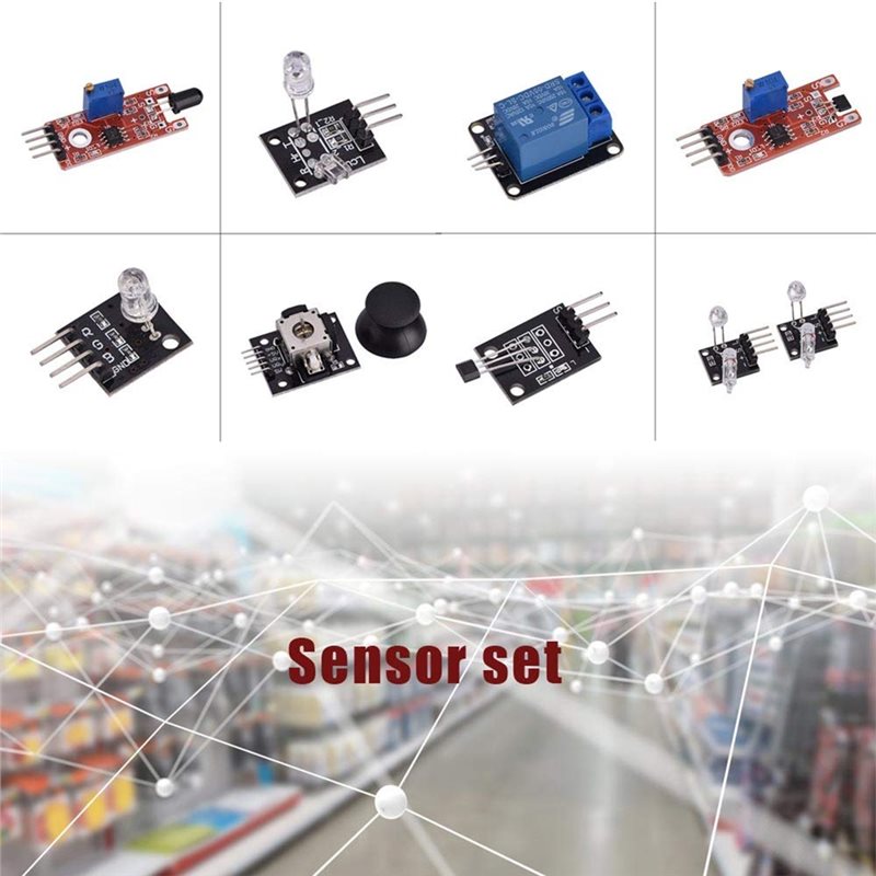 Starter Set Of 37-In-1 Sensor  - огляд і ціна Arduino Sensor Kit 37 Modules Starter