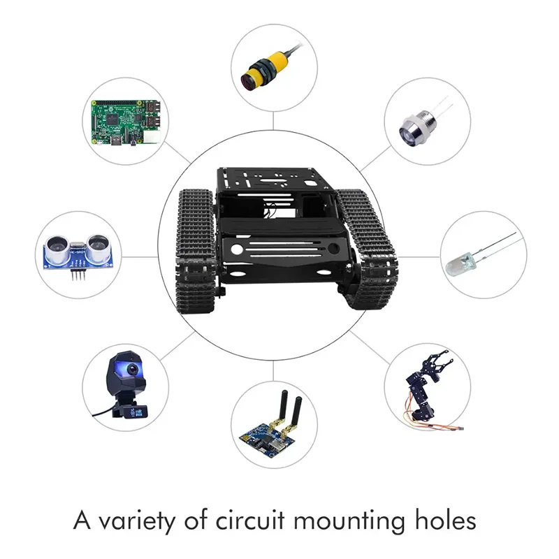 Smart Robot Car Tank Chassis A - огляд і ціна Raspberry Pi Robot Platform Tank Chassis