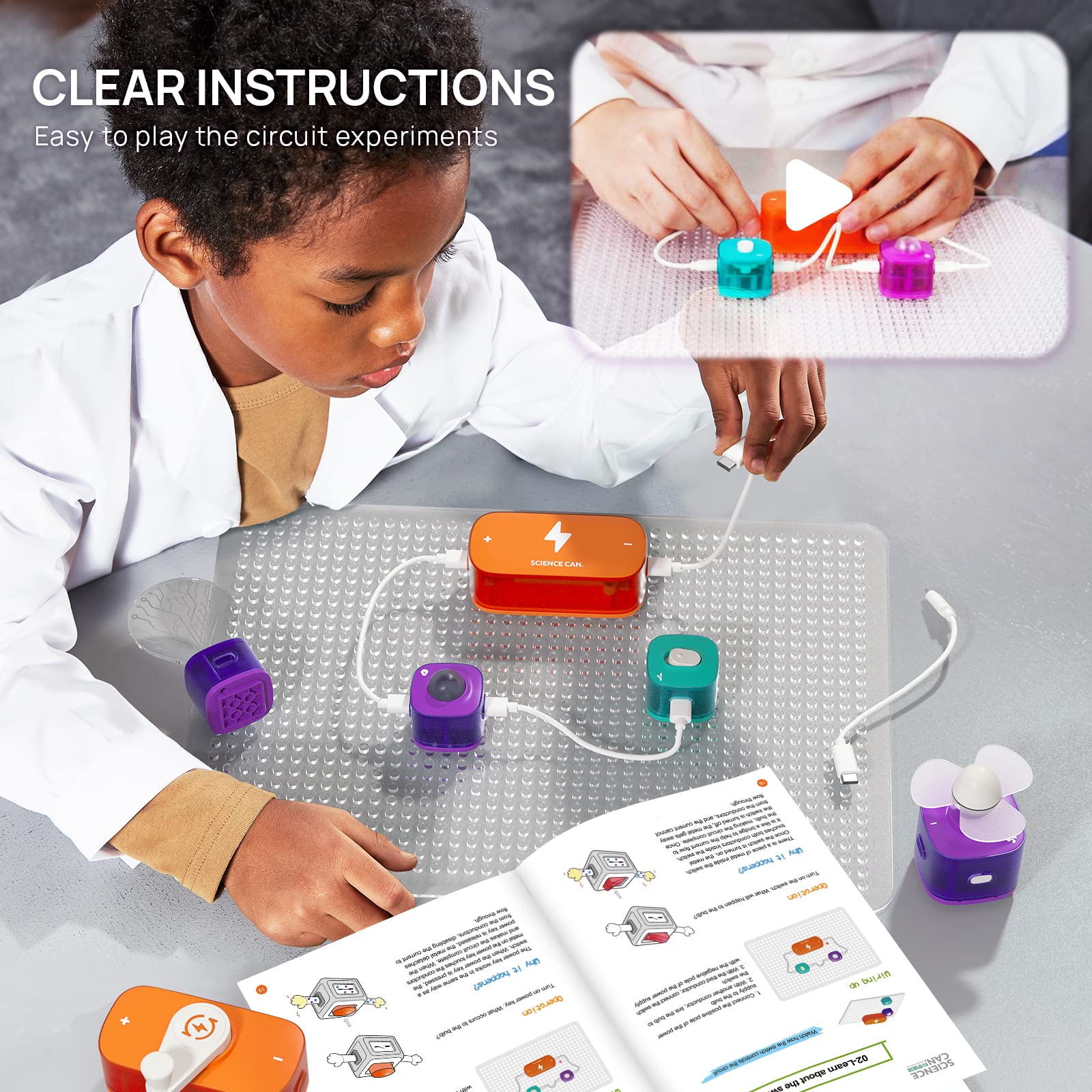 STEM Science Experiment Kit fo - огляд і ціна Electronic Building Blocks Stem Kit