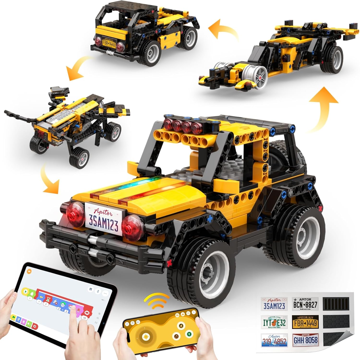 Apitor Robot R Programmable Ki - огляд і ціна Stem Robot Building Kit Coding