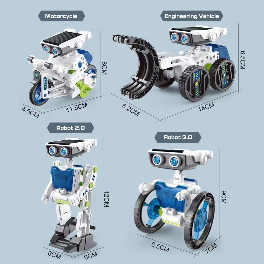 21/14/7 in 1 Science Experimen - огляд і ціна Solar Powered Robot Kit 14 In 1