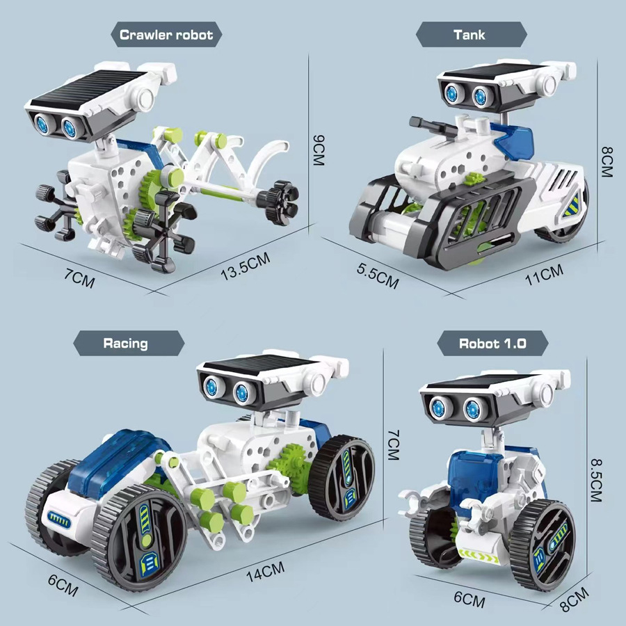 21/14/7 in 1 Science Experimen - огляд і ціна Solar Powered Robot Kit 14 In 1