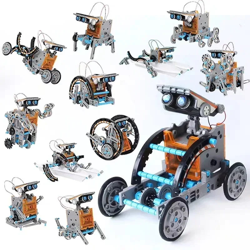 Solar Robot Kits High-Tech Sci - огляд і ціна Solar Powered Robot Kit 14 In 1