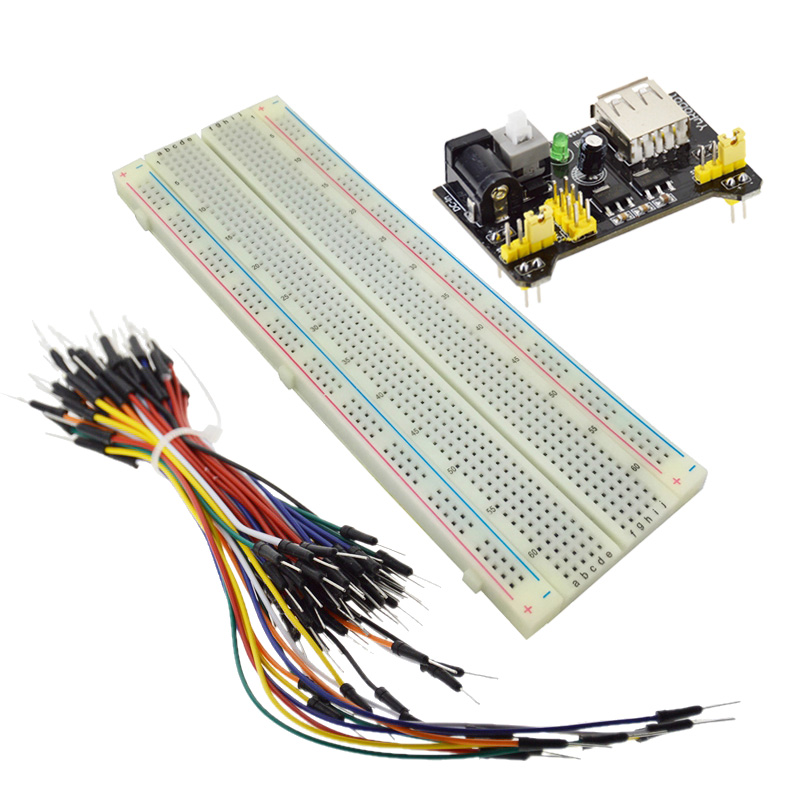 LIZAO MB-102 830 Points Breadb - огляд і ціна Breadboard Jumper Wires Power Supply Kit
