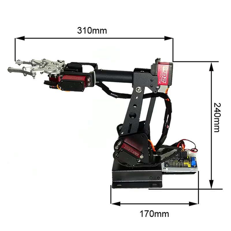 Ps2 Control 6 DOF Robotic Arm  - огляд і ціна Programmable Robotic Arm Kit Arduino